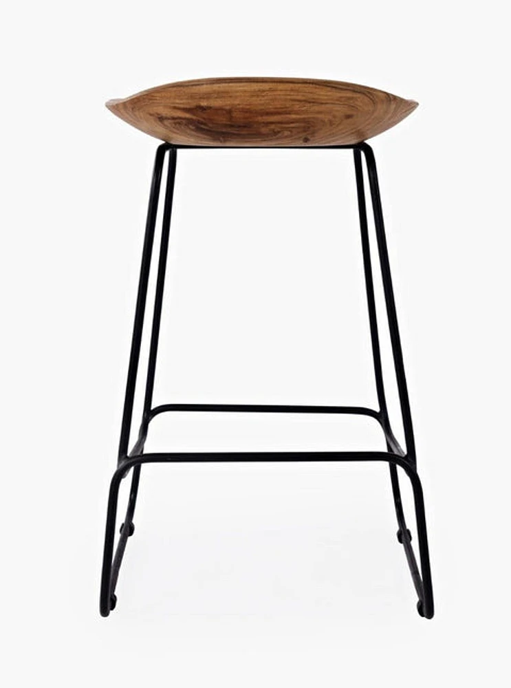 Nature's Edge Backless Stool - Natural - Greater Vancouver Furniture