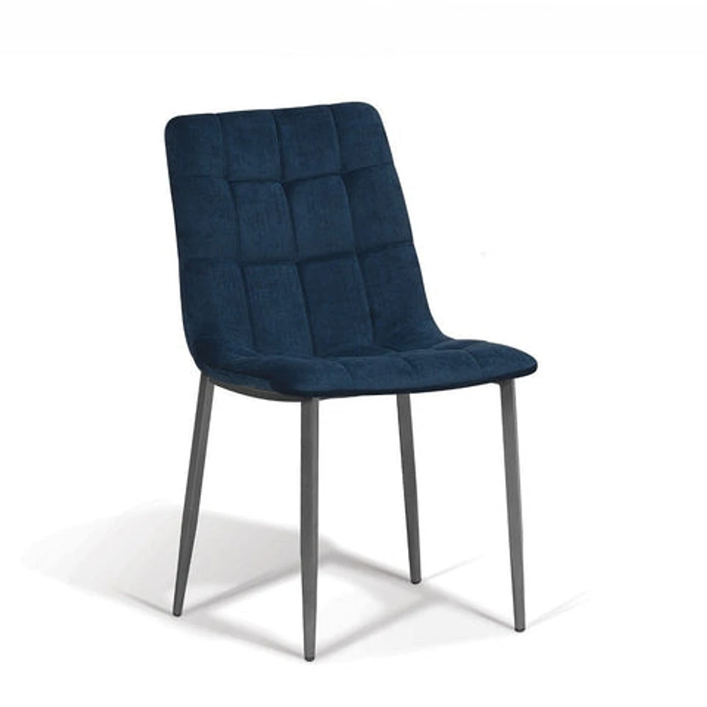 Paige Dining Chair - Blue Velvet - Greater Vancouver Furniture