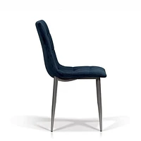 Paige Dining Chair - Blue Velvet - Greater Vancouver Furniture