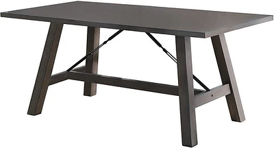 Seaford Dining Table Industrial Style, Gray - Greater Vancouver Furniture