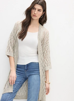 Joseph Ribkoff - Long Open Weave Cardigan