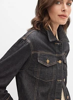 Veste en denim boutonnée