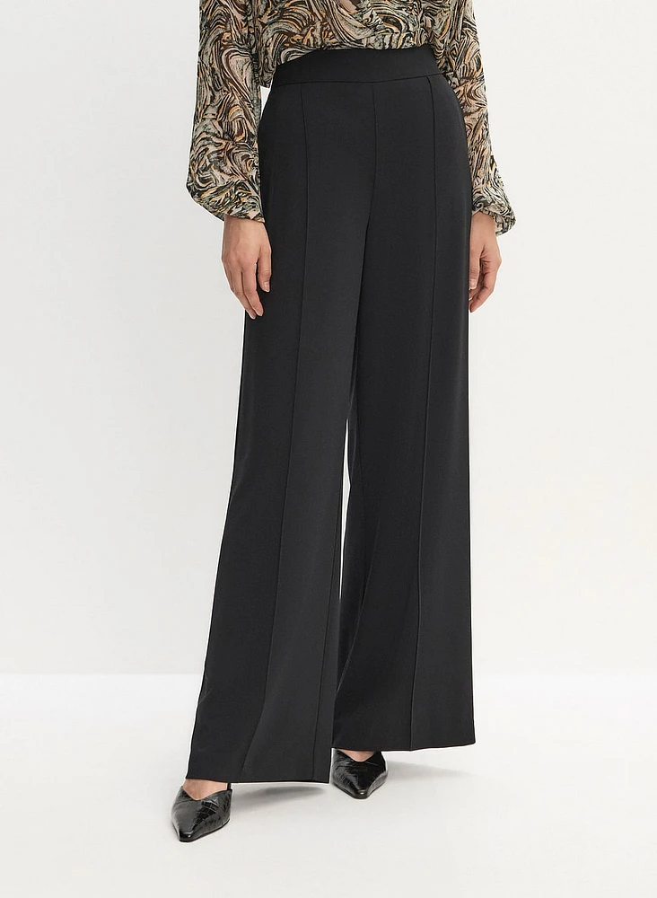 Wide Leg Pintuck Pants