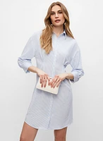 Pin Stripe Shirt Dress