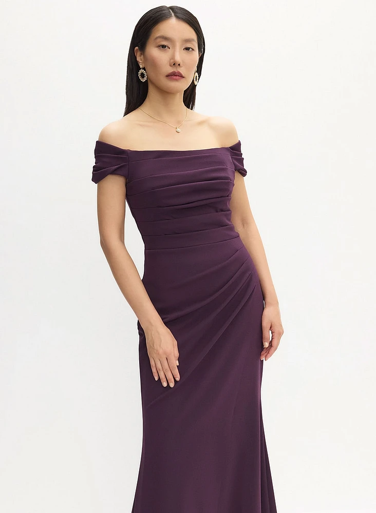 BA Nites - Pleated Bodice Evening Dress