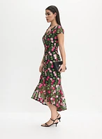 Joseph Ribkoff - Floral Embroidered Dress