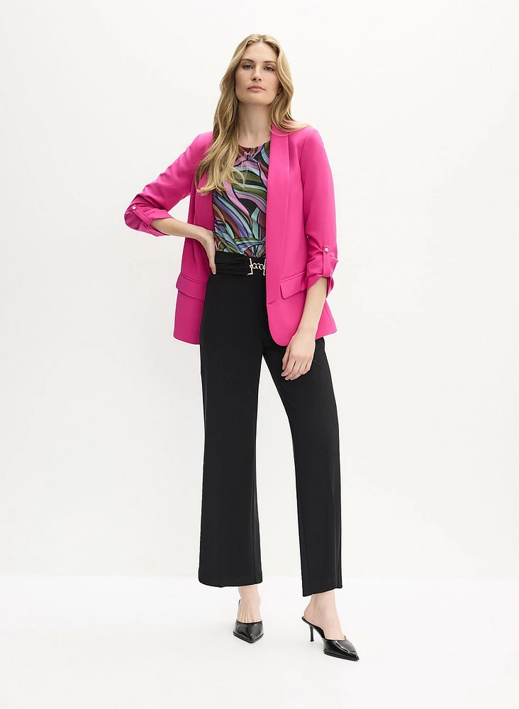 Shawl Collar Jacket & Culotte Pants