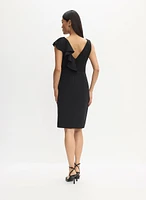 Asymmetric Ruffle Detail Dress