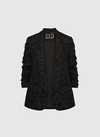 Floral Jacquard Jacket