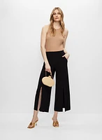 Wide Leg Culotte Pants