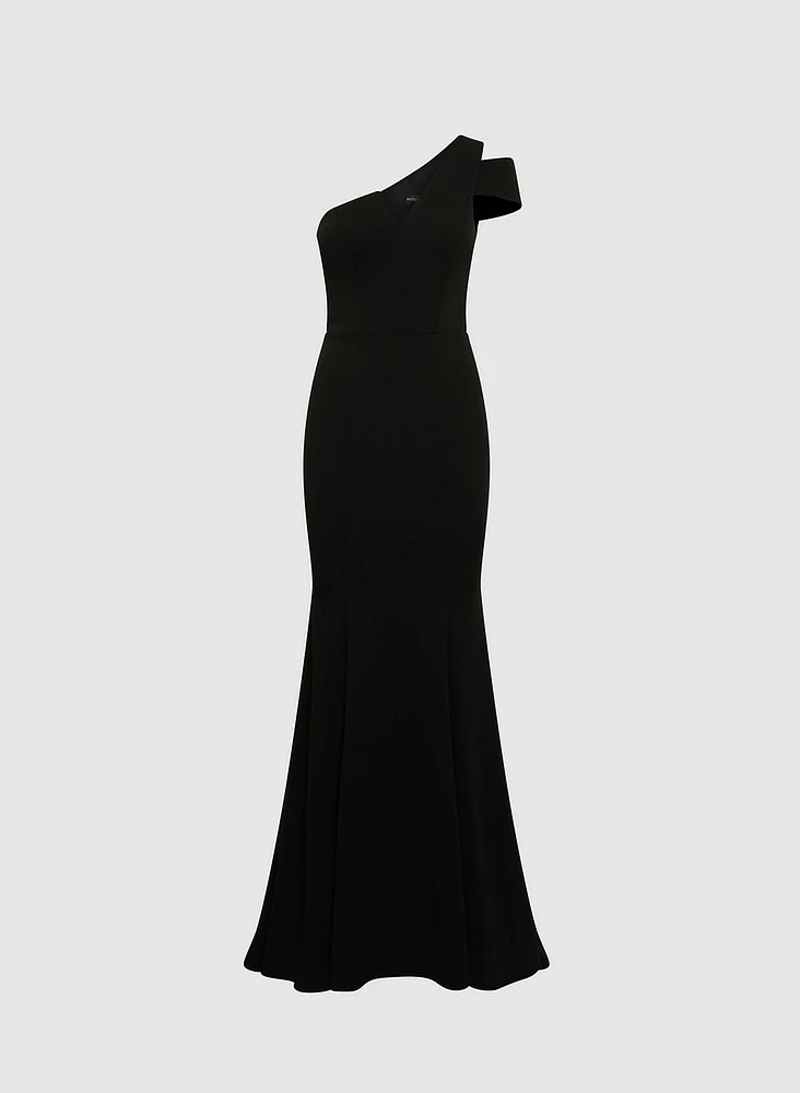 Asymmetric One-Shoulder Gown