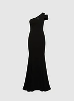 Asymmetric One-Shoulder Gown