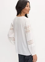 Joseph Ribkoff - Lace Trim Blouse