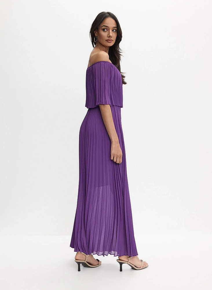 Joseph Ribkoff - Pleated Maxi Dress