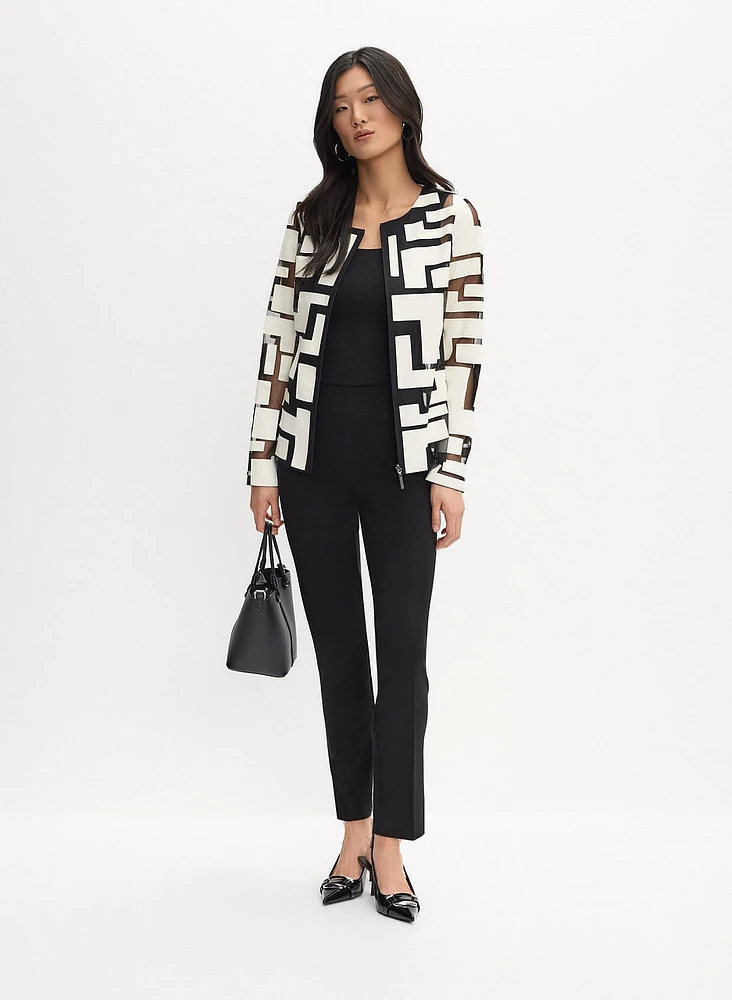 Joseph Ribkoff - Geometric Pattern Jacket