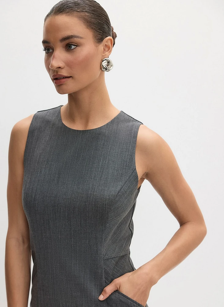 Pinstripe Sheath Dress