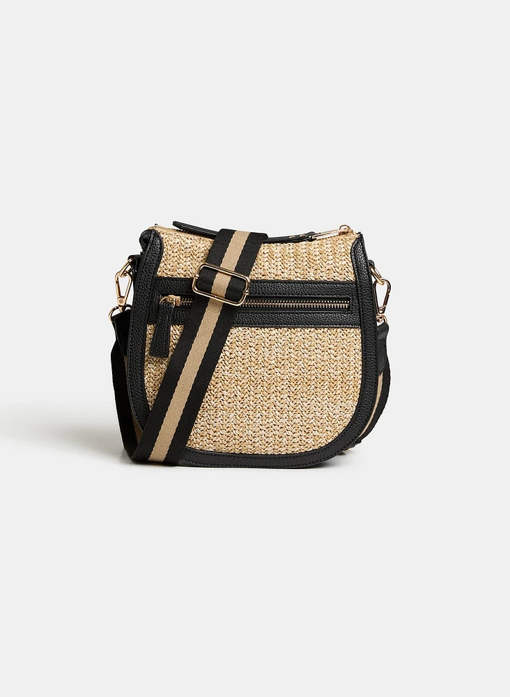 Straw Crossbody Bag