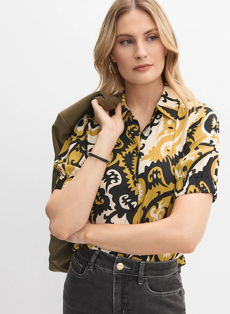 Inverted Paisley Blouse