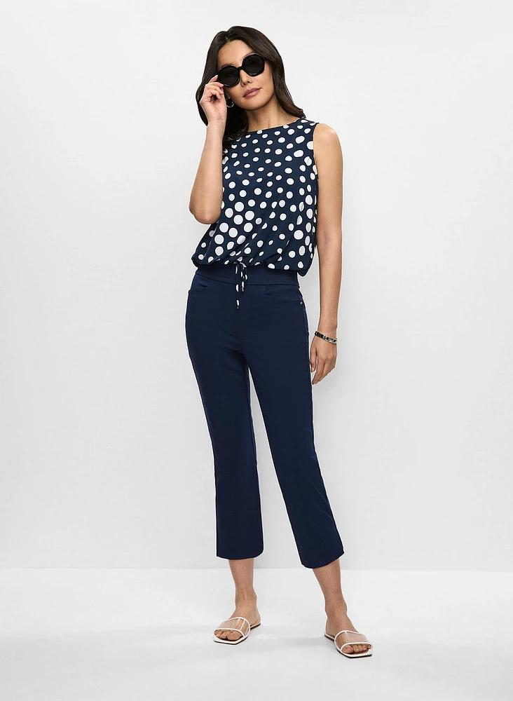 Polka Dot Top & Bengaline Capris