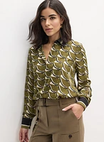 Blouse à motif géométrique