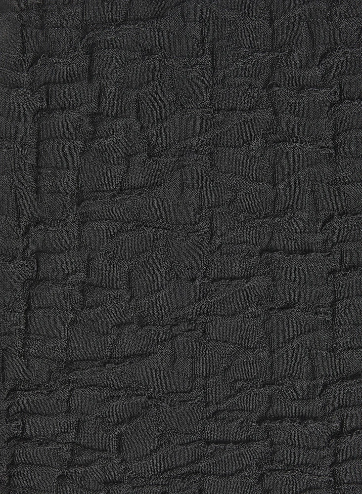 Haut en jacquard texturé