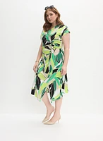 Joseph Ribkoff - Leaf Print Dress