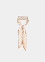 Geometric Print Square Scarf