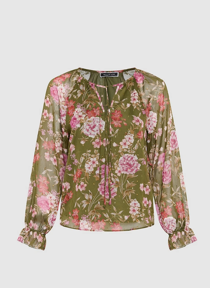 Floral Chiffon Blouse