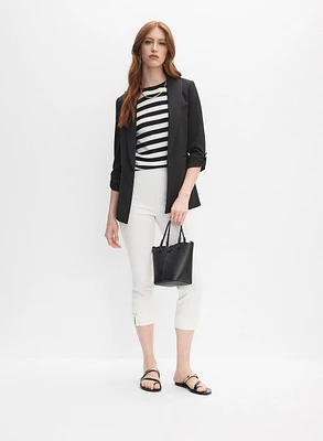 Rolled Sleeve Jacket & Pull-On Capris