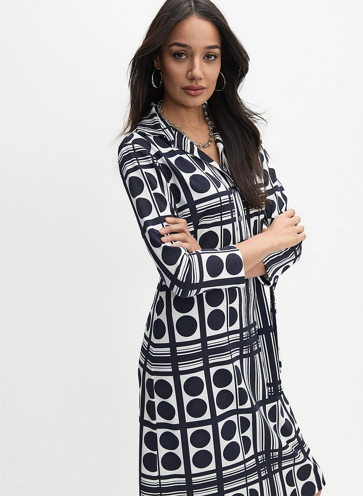 Joseph Ribkoff - Geometric Print Dress