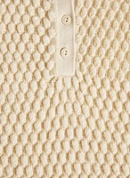 Sleeveless Polo Pullover