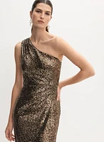 One-Shoulder Sequin Dress