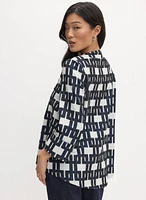 Joseph Ribkoff - Geometric Jacquard Jacket