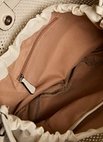 Sac à main perforé à cordon
