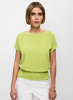 Ruched Hem Modal T-Shirt