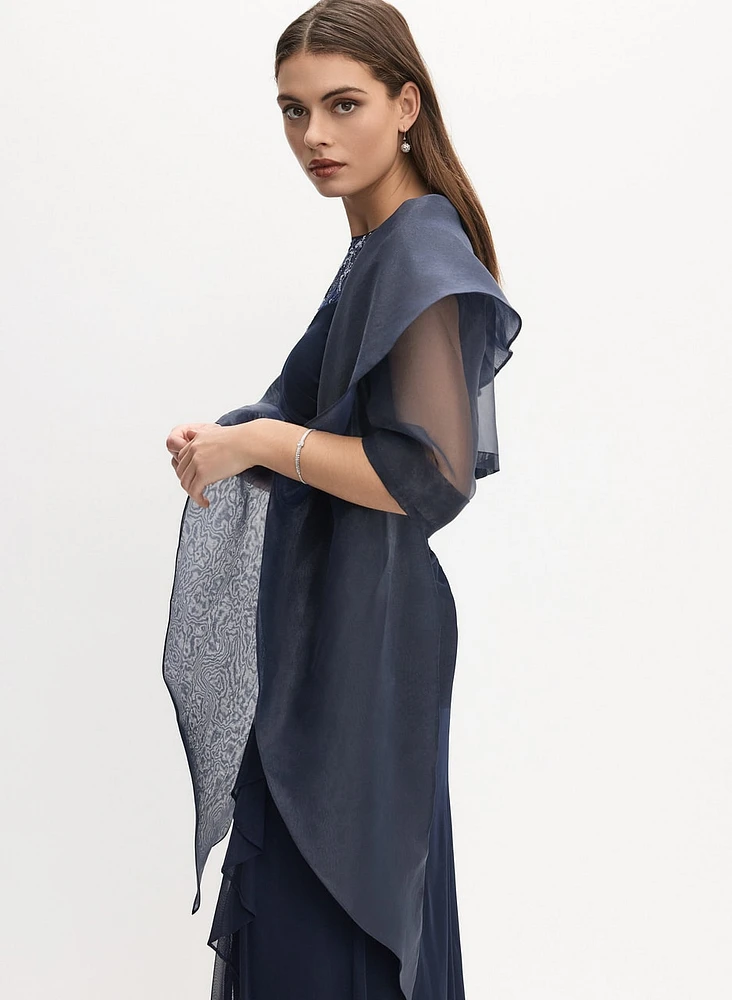 Oversized Tie Detail Bolero