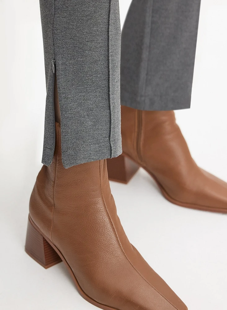 Pantalon droit à plis avant