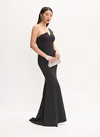 Asymmetric One-Shoulder Gown