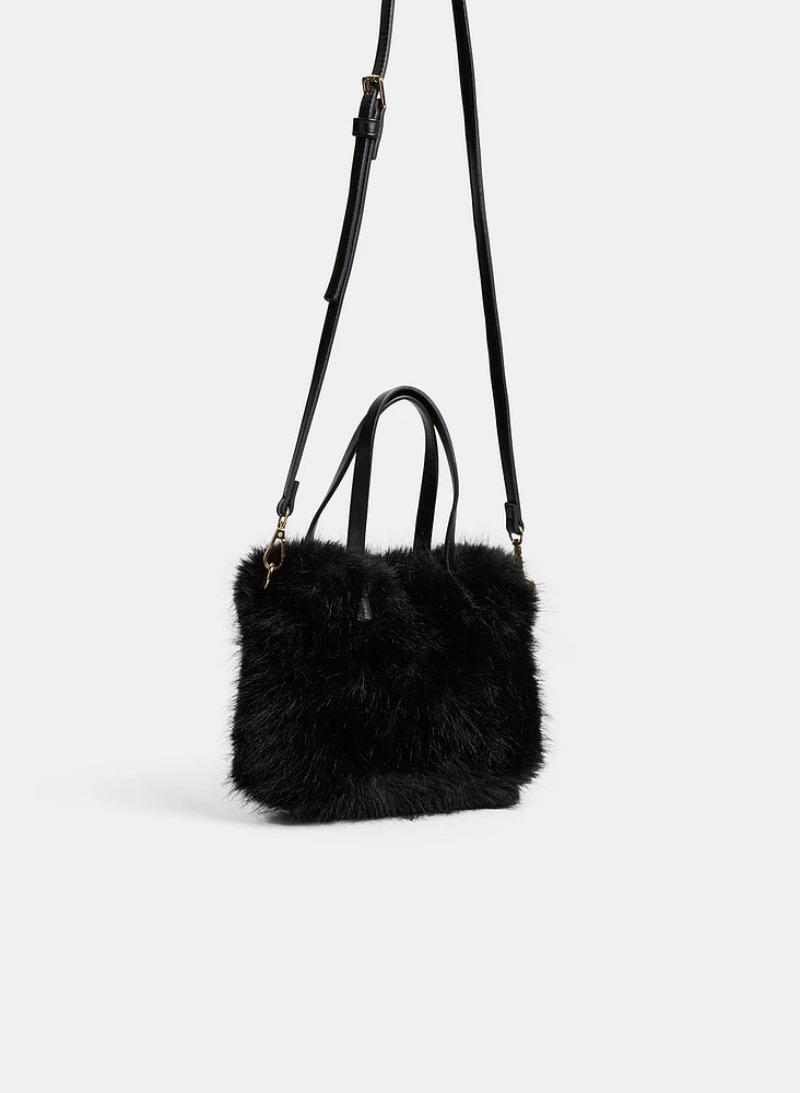 Faux Fur Crossbody Bag