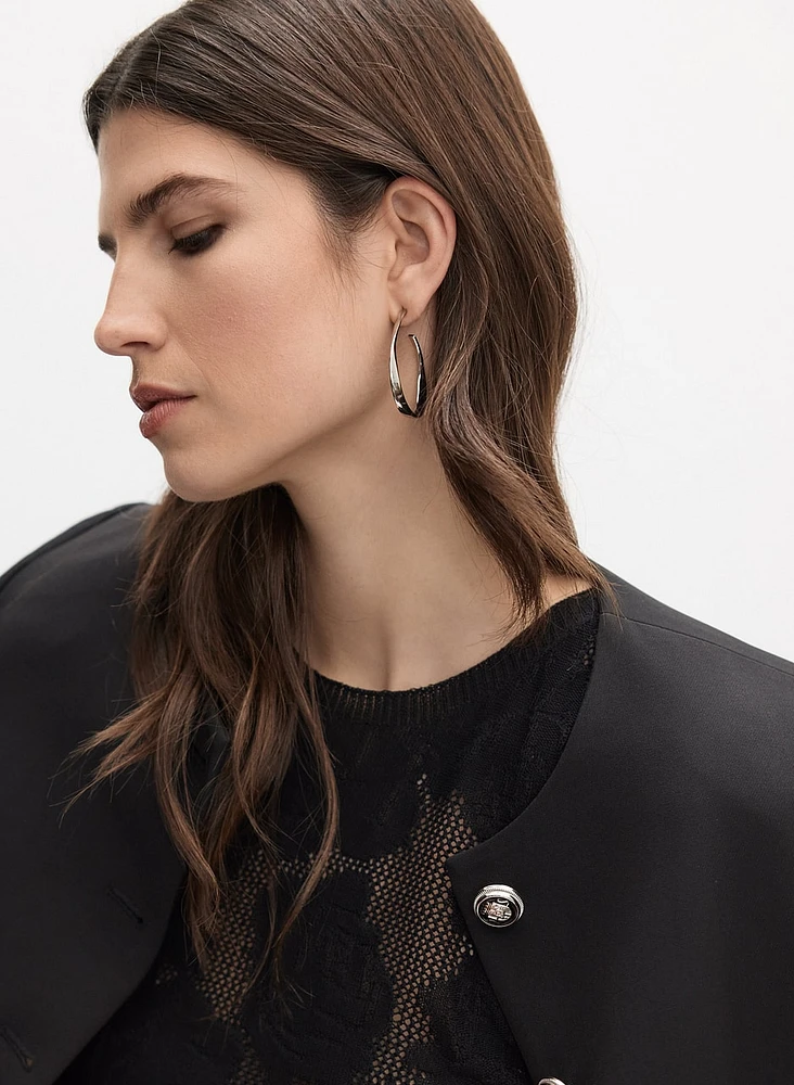 Curved Hoop Earrings