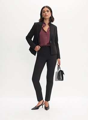 Single-Button Blazer & Essential Giselle Cut Pants