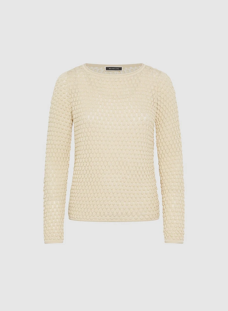 Pull en tricot texturé
