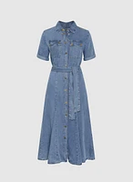 Robe midi en Tencel