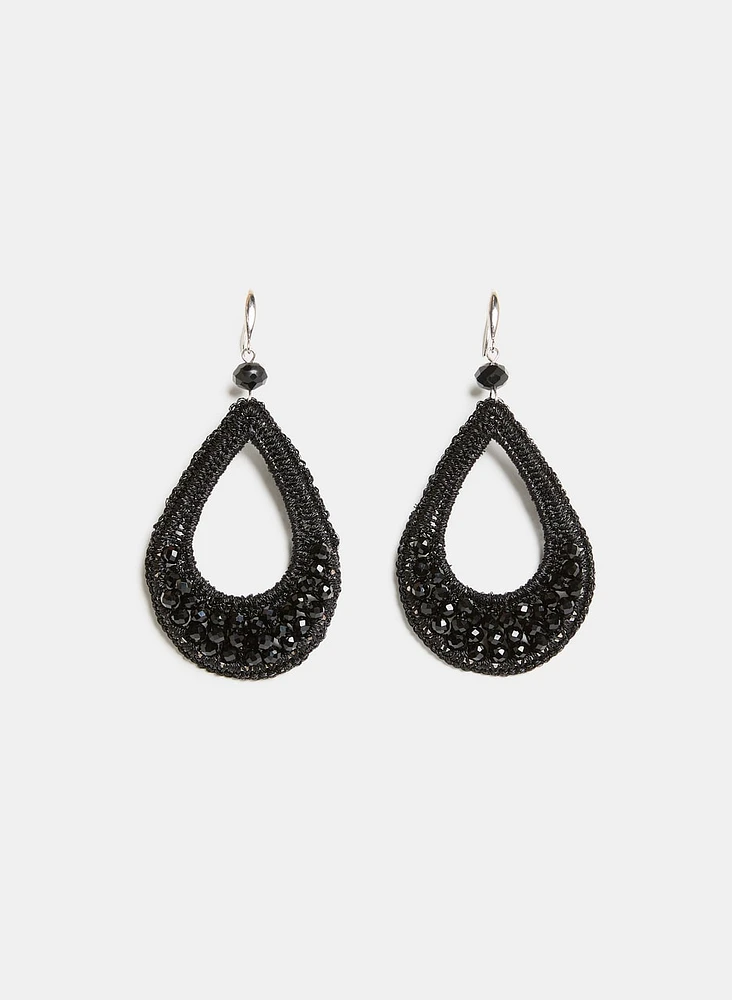 Beaded Teardrop Earrings