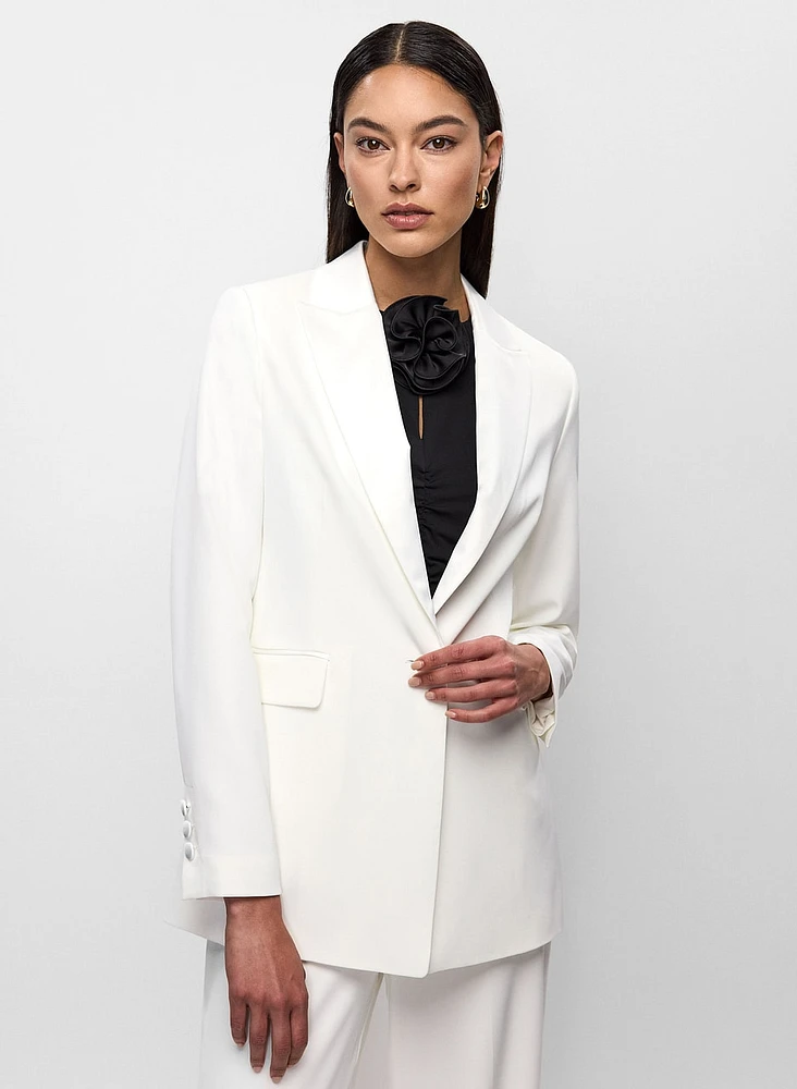 Satin Lapel Blazer