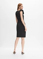 Rosette Embellished Dress