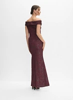 Metallic Jacquard Dress