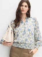 Blouse à motif floral