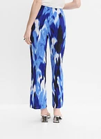 Joseph Ribkoff - Abstract Plissé Pants
