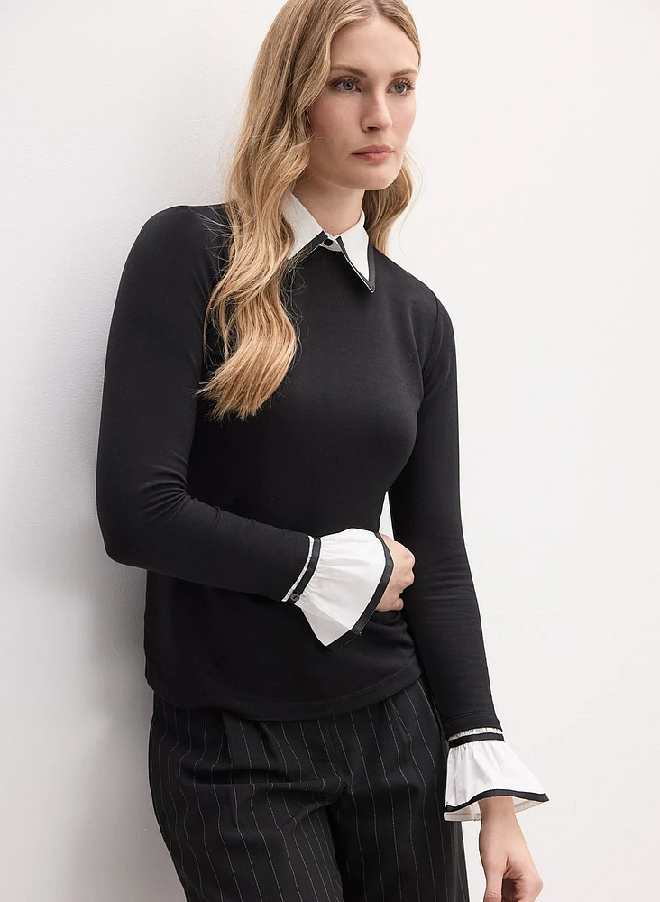 Bell Sleeve Fooler Top